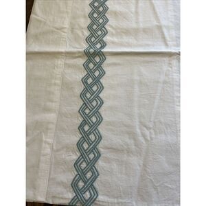 2 Queen Pillow Cases 100% Egyptian Cotton I. R. Ricami Ludovica Satin Trim Italy